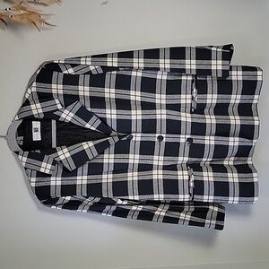 Vintage Christy girl navy plaid blazer